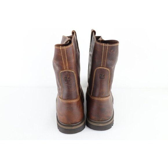 Deadstock Vtg Carolina Mens 15 2E Steel Toe Leather Pull On Cowboy Work Boots main image 5